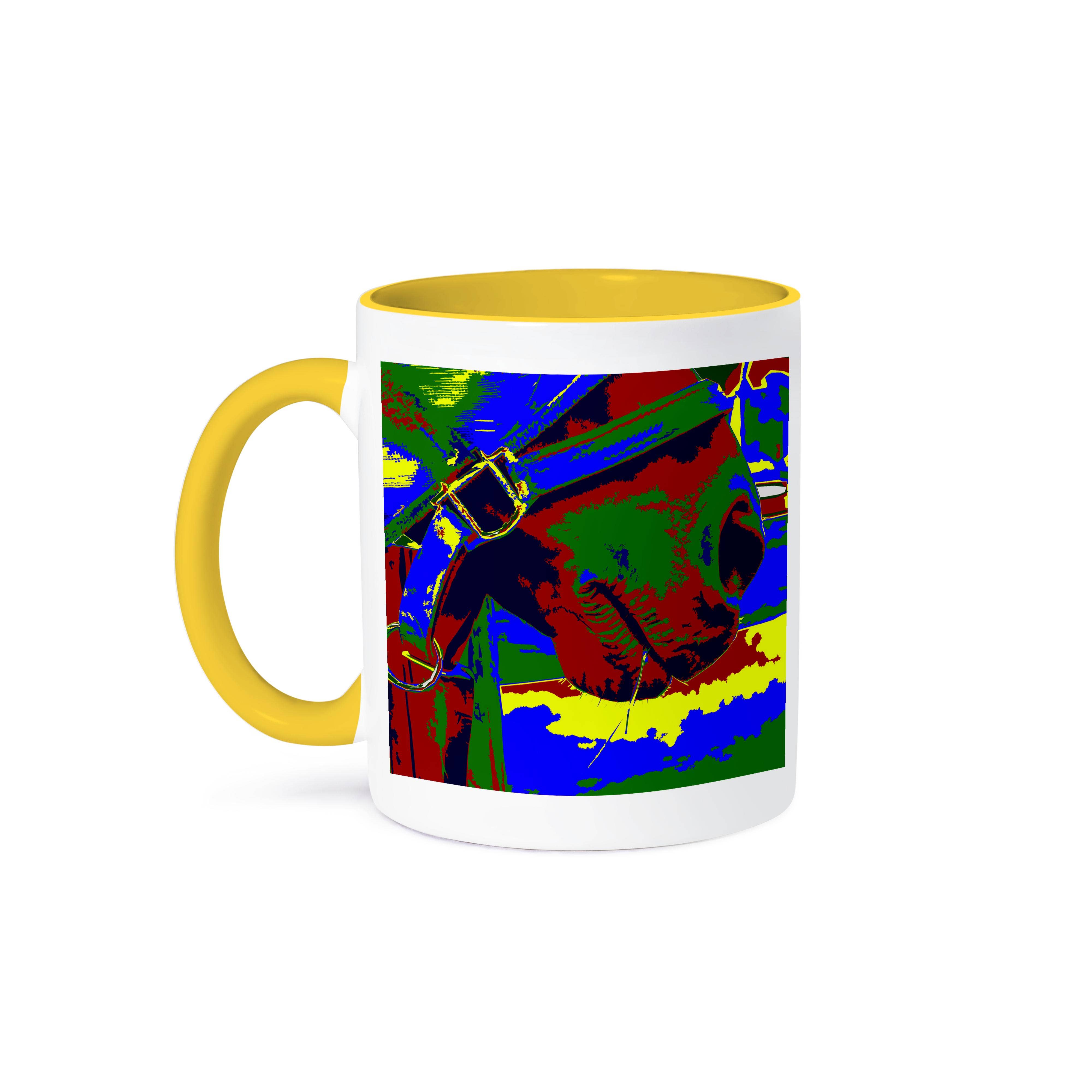 3dRose – wholesale Coffee mug – 3dRose, Horse halter muzzle hay grass red blue graphic , Mug0