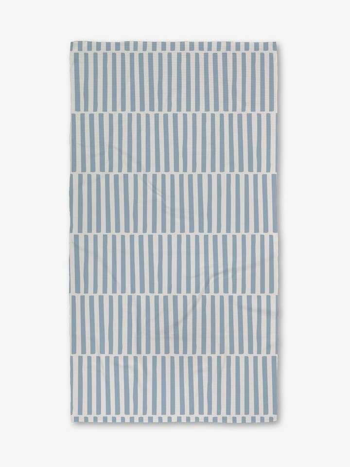 Toalla de baño Blue Stripes Luxe para venta al por mayor de Geometry