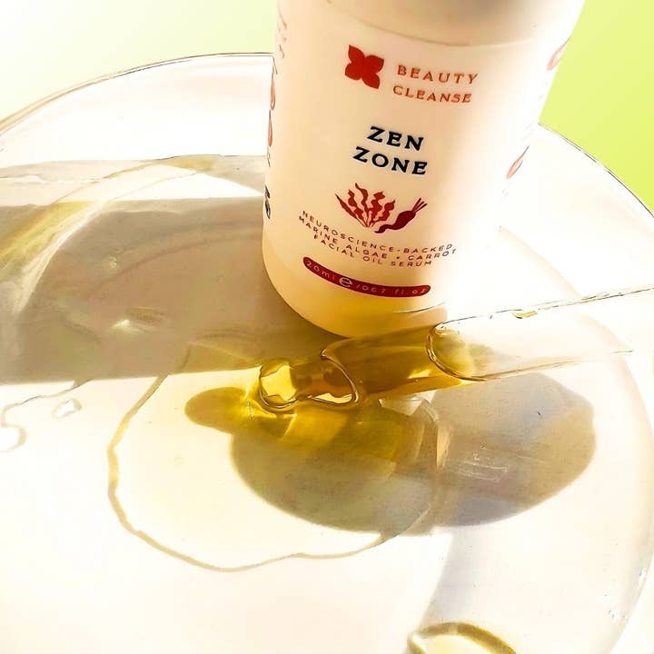 Beauty Cleanse Skincare – Óleo facial por atacado – Sérum Facial de Óleo de Algas e Cenoura Zen Zone | Pro-Aging 20ML