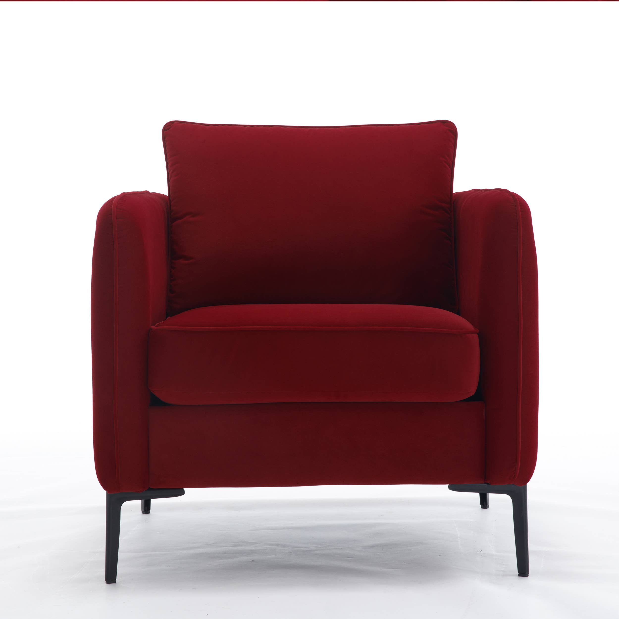 39F Inc. - Vente Chaises - Fauteuil simple confortable en velours Chaise d'appoint Beige/Noir/Gris/Vert19