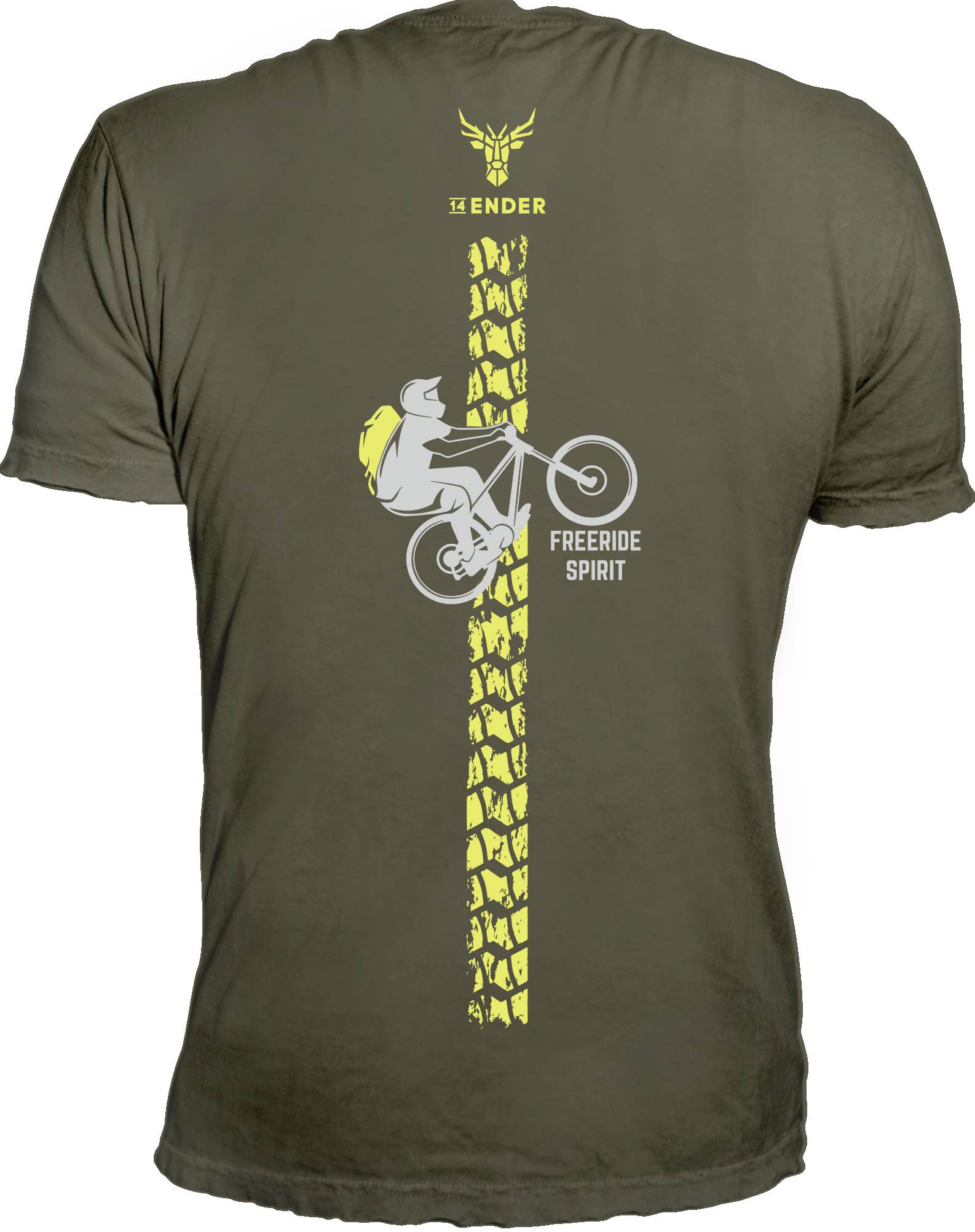 14Ender® Freeride Earthgreen T-Shirt for wholesale on Faire