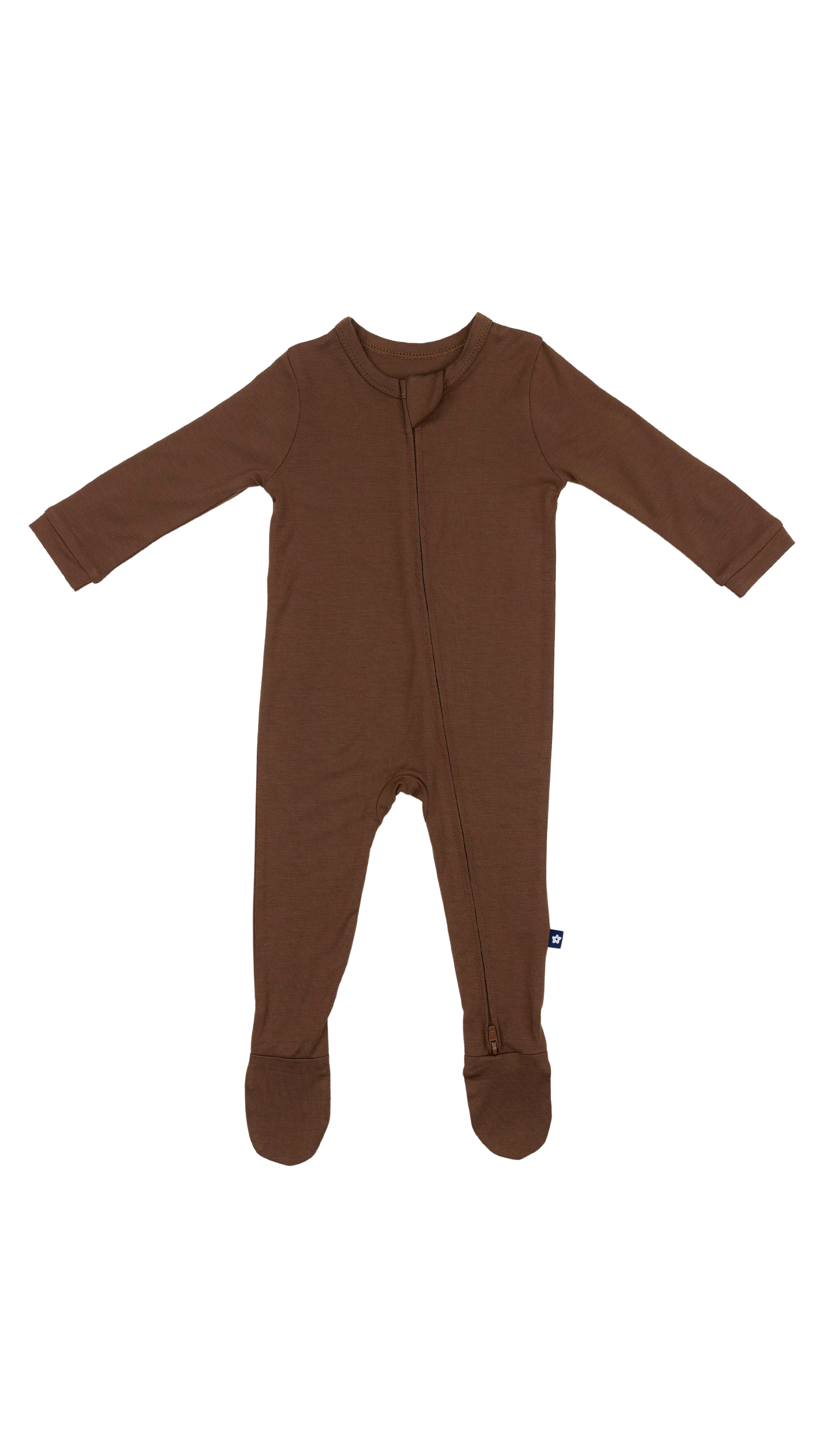 Larkspur Baby - Wholesale Sleepsuit - Baby - Zip Footie in Chestnut1