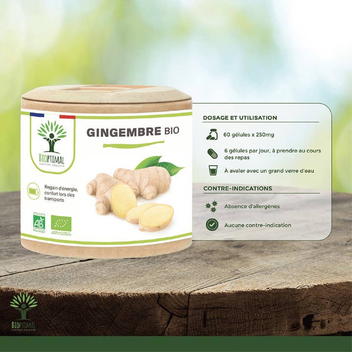 Bioptimal - Wholesale Oral Supplement/Vitamin - Organic ginger - Dietary supplement - in capsules3