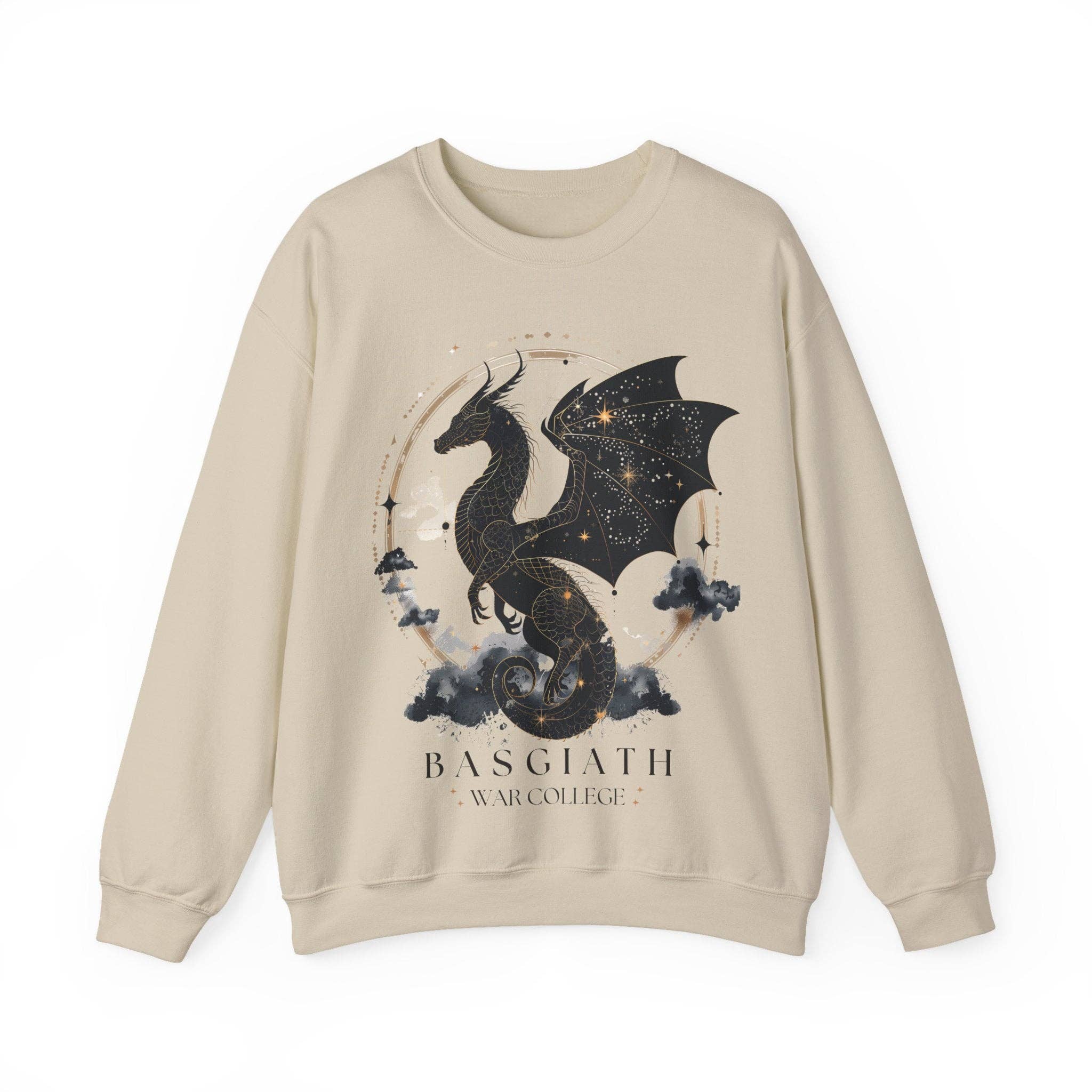 MagicMerchEmporium - Wholesale Graphic Sweatshirt - Unisex - Black Dragon Basgiath Sweatshirt1