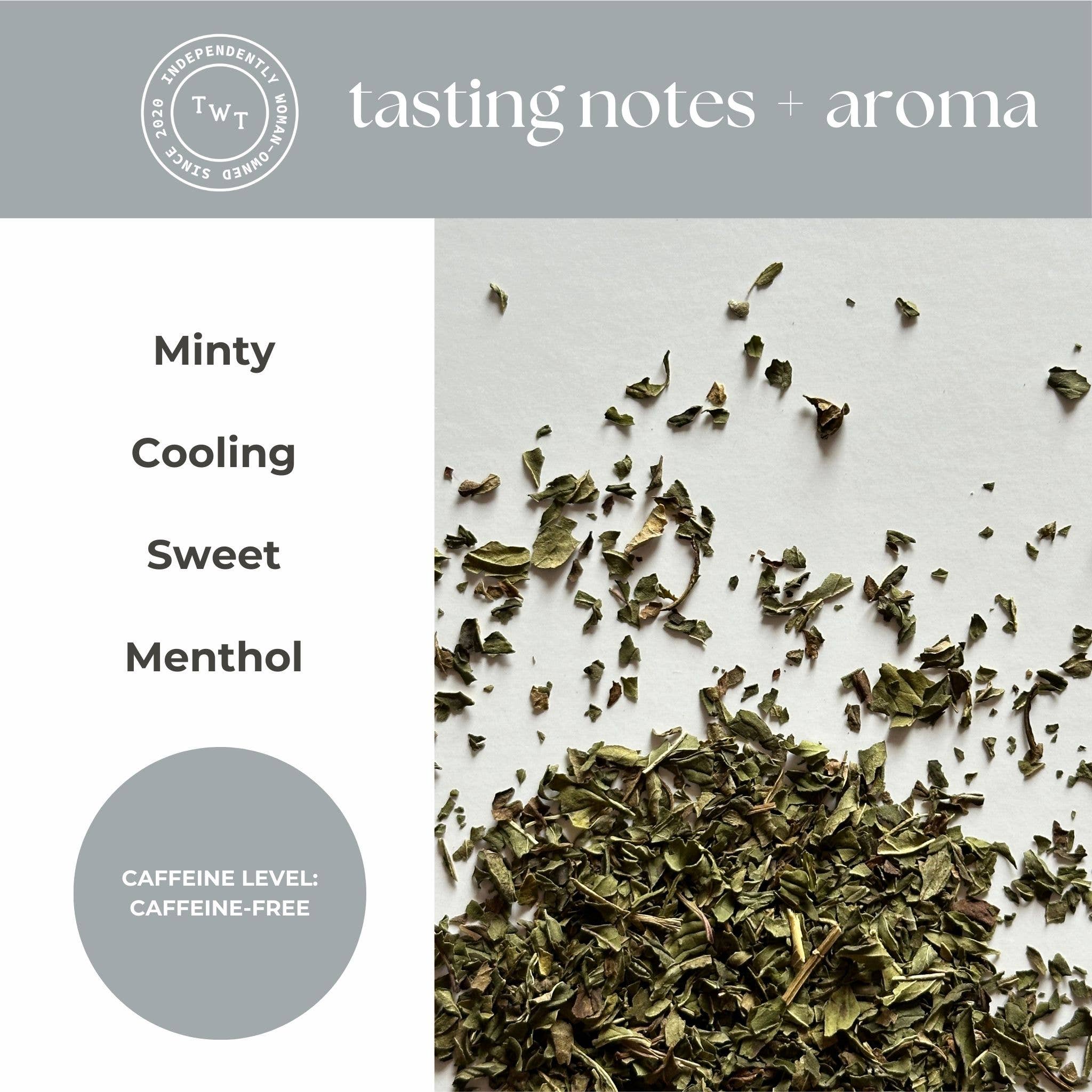 Tea with Tae - Wholesale Tea Bags - Peppermint Herbal Mini Tea Tube Gift (5 tea bags)4