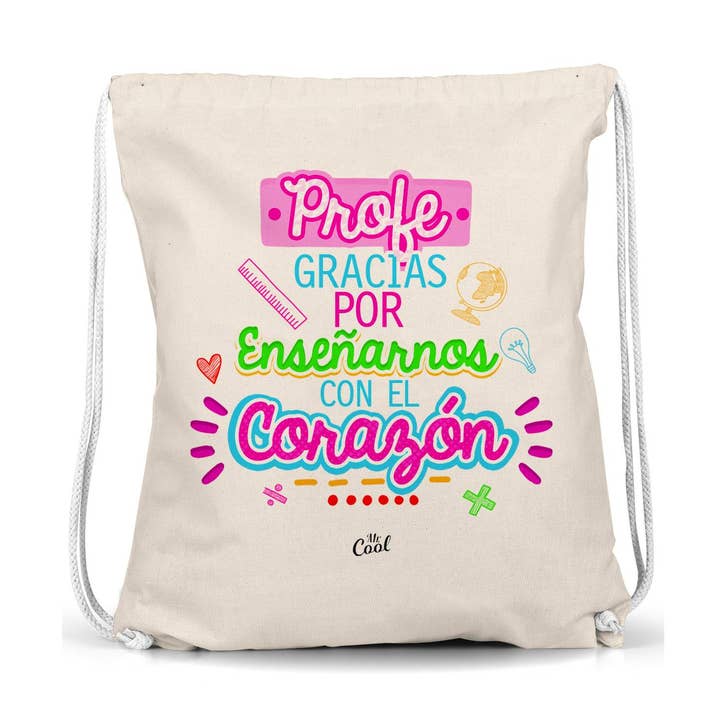 Mochila Saco - Obrigado professor por nos ensinar com seu coração por atacado de STAR WAY, S.L. | MrCool