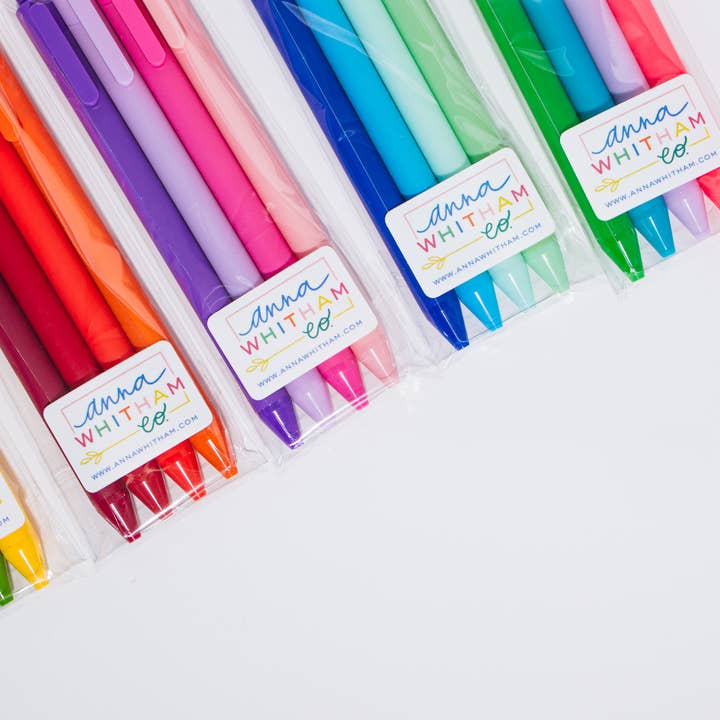 Anna Whitham Co. - Wholesale Pen - Blue Brigade Gel Pen Collection2