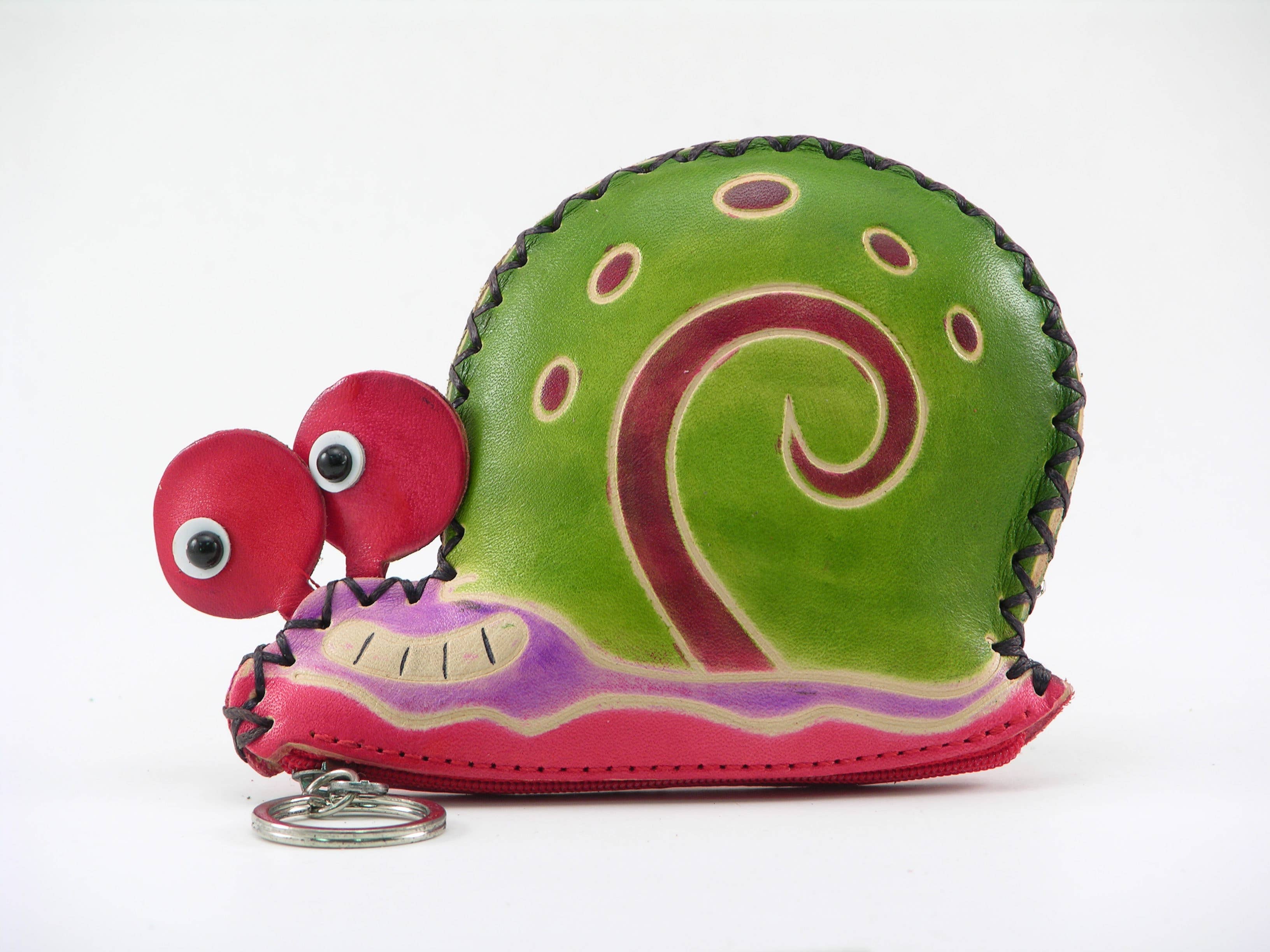 Sunflower Handmade leather inc - Venta al por mayor Bolso muñequera - Cartera de Mano de Cuero Hecha a Mano con Forma de Caracol1