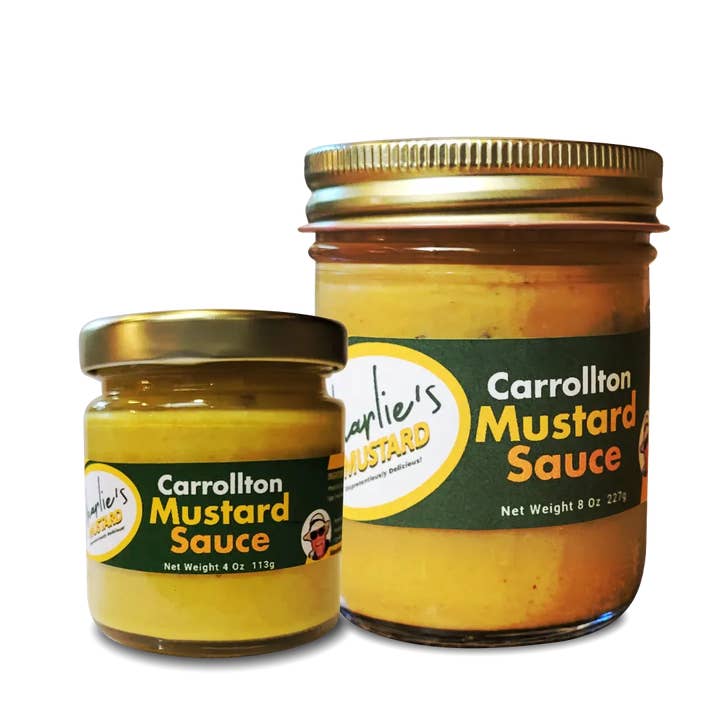 Carrollton sennepssauce for engroshandel hos Charlie's Mustard, LLC