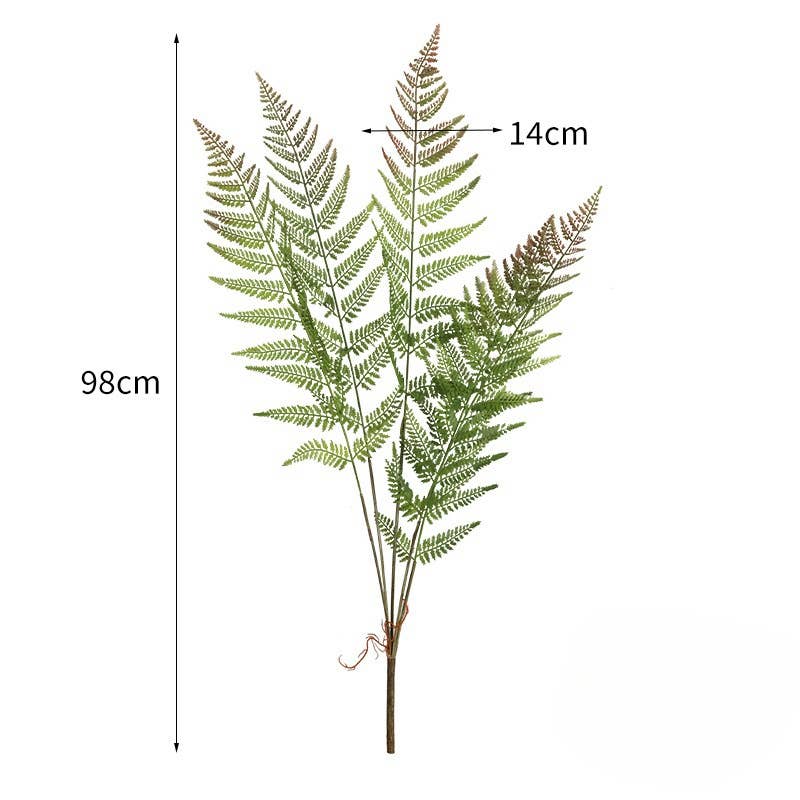 ACNITE(We cover U.S. import duties) - Wholesale Artificial plant - Artificial Fern leaves for vase filler large green branches2