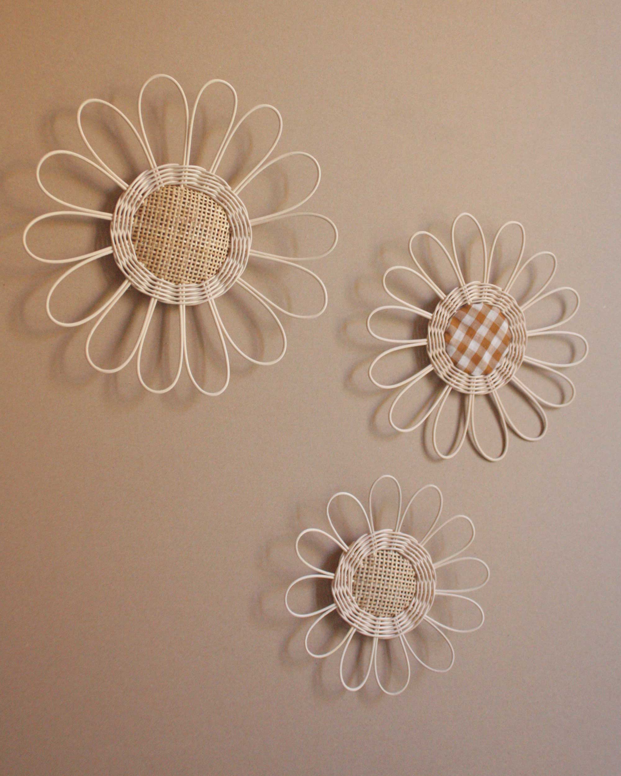 ateliersolelh - Vendita all'ingrosso Decorazione da parete 3D - Margherita in rattan e paglia di Vienna4