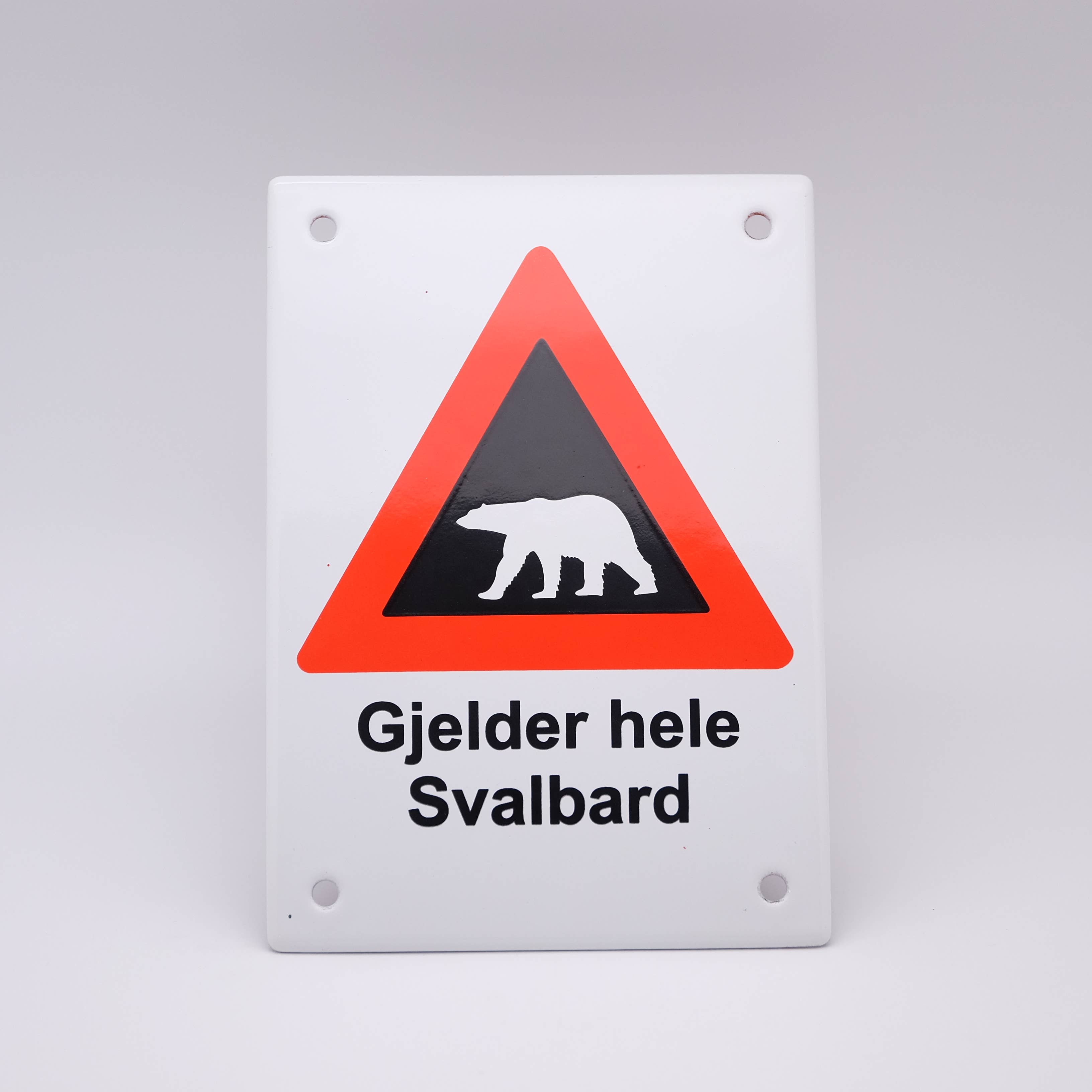 Emalco Enamelware - Wholesale Sign - Rectangle enamel sign 12x17 cm | Svalbard0