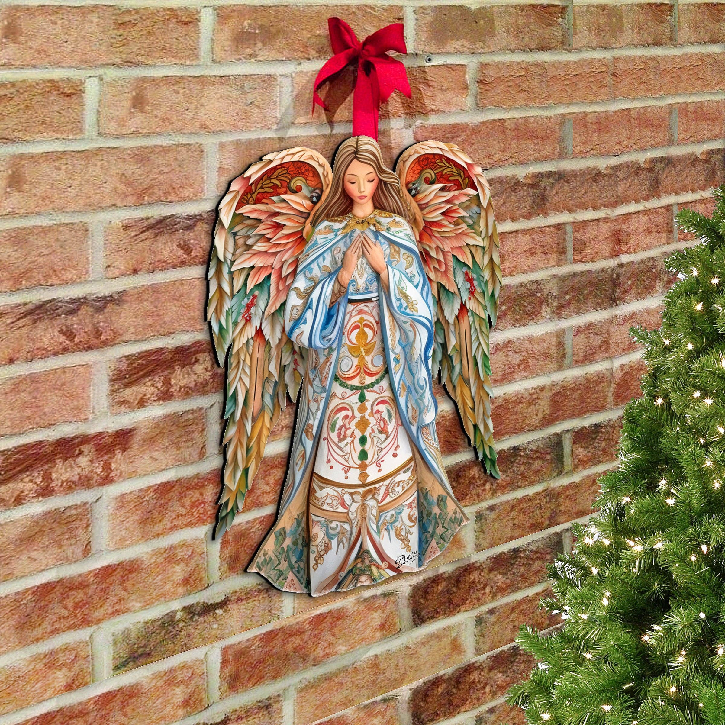 Designocracy - Wholesale Kerststaldecor - Elegante Angel of Hope vakantiedeurdecoratie Debrekht | Kerststal3