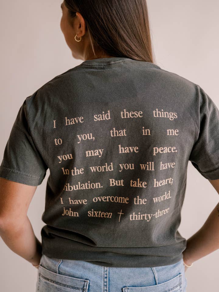 Dear Heart - Wholesale Screen Printed T-Shirt - Women's - Take Heart Tee I Women's Christian Tee 1