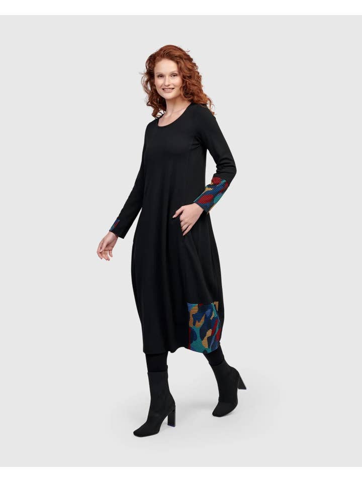 Riley Crew Cocoon Dress, Ocean for wholesale on Faire