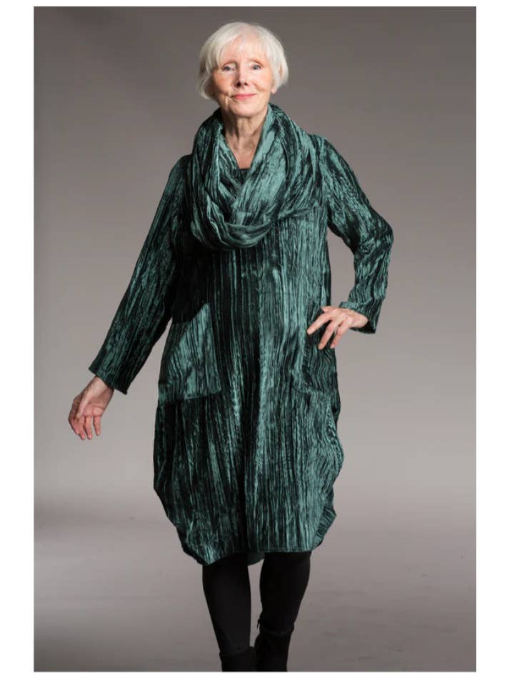 Paisley & Pomegranate - Wholesale Dress - Women's - Roshan Dress - Crushed Velvet