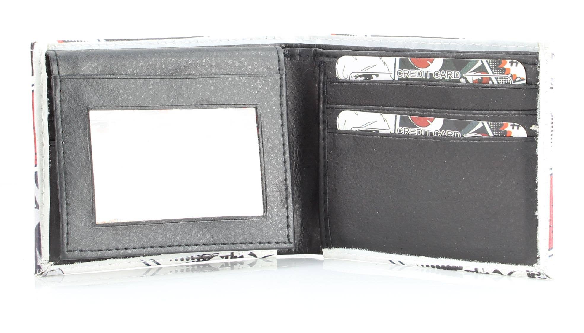 Leather Impressions Inc - Vente Portefeuille – homme - Portefeuille à deux volets végétalien Anime Design 13 avec boîte cadeau4