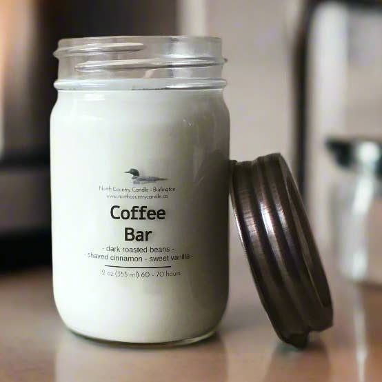 Coffee Bar - 12 oz Soy Wax Candle - Best Seller! for wholesale by North Country Candle