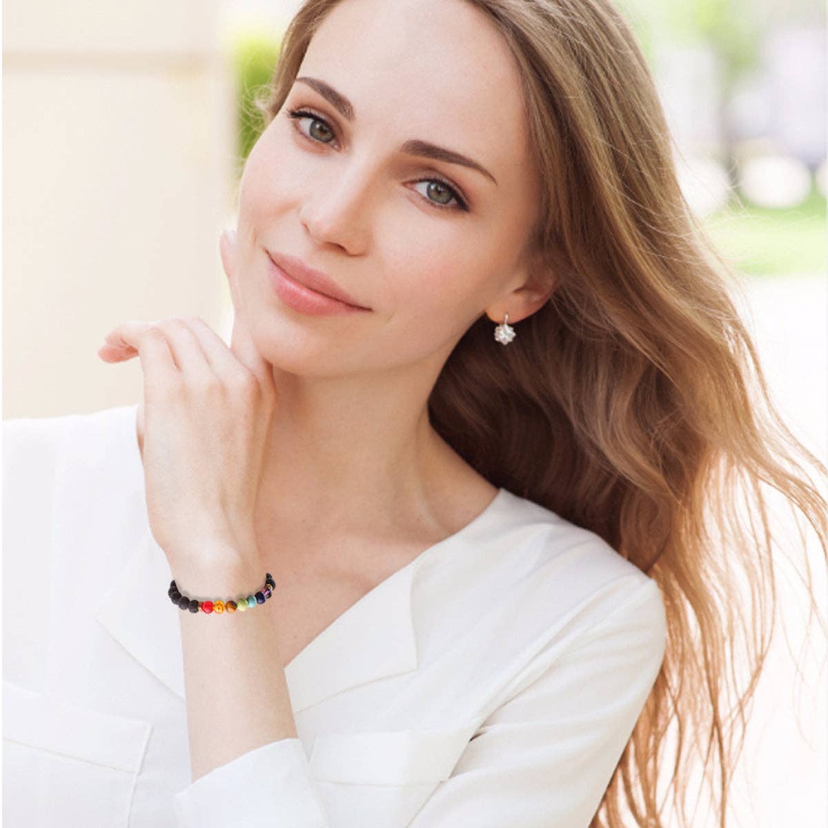 Multi Yoga Bracelet - Volcanic Stones for wholesale on Faire2