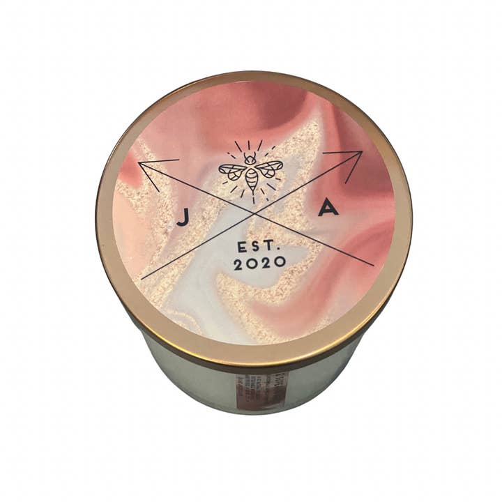 June Apothicarie - Wholesale Jar/Filled Candle - Lake Superior Agate 12oz Wooden Wick Candle - Michigan