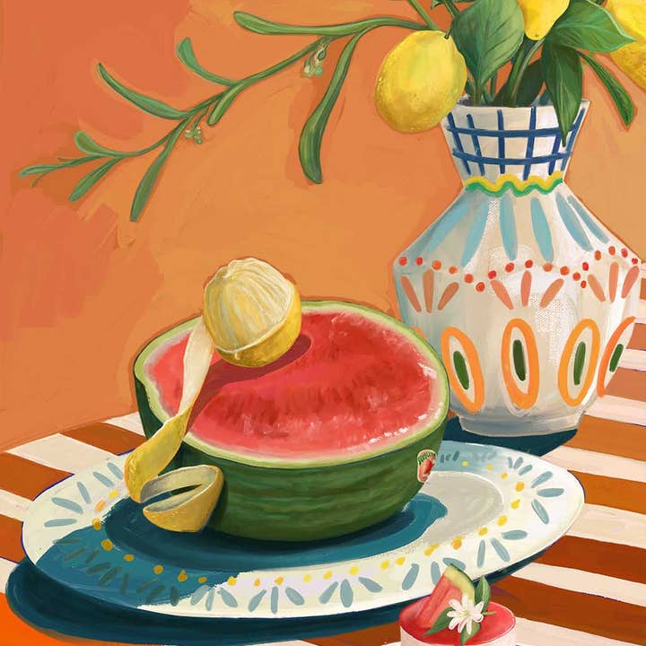 Hôtel Dodo Watermelon Art Print for wholesale by Diedododa