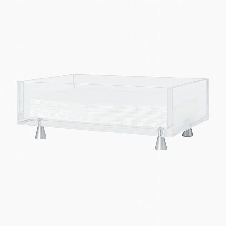 Footed Guest Towel Holder, Silver for wholesale by Maven Home