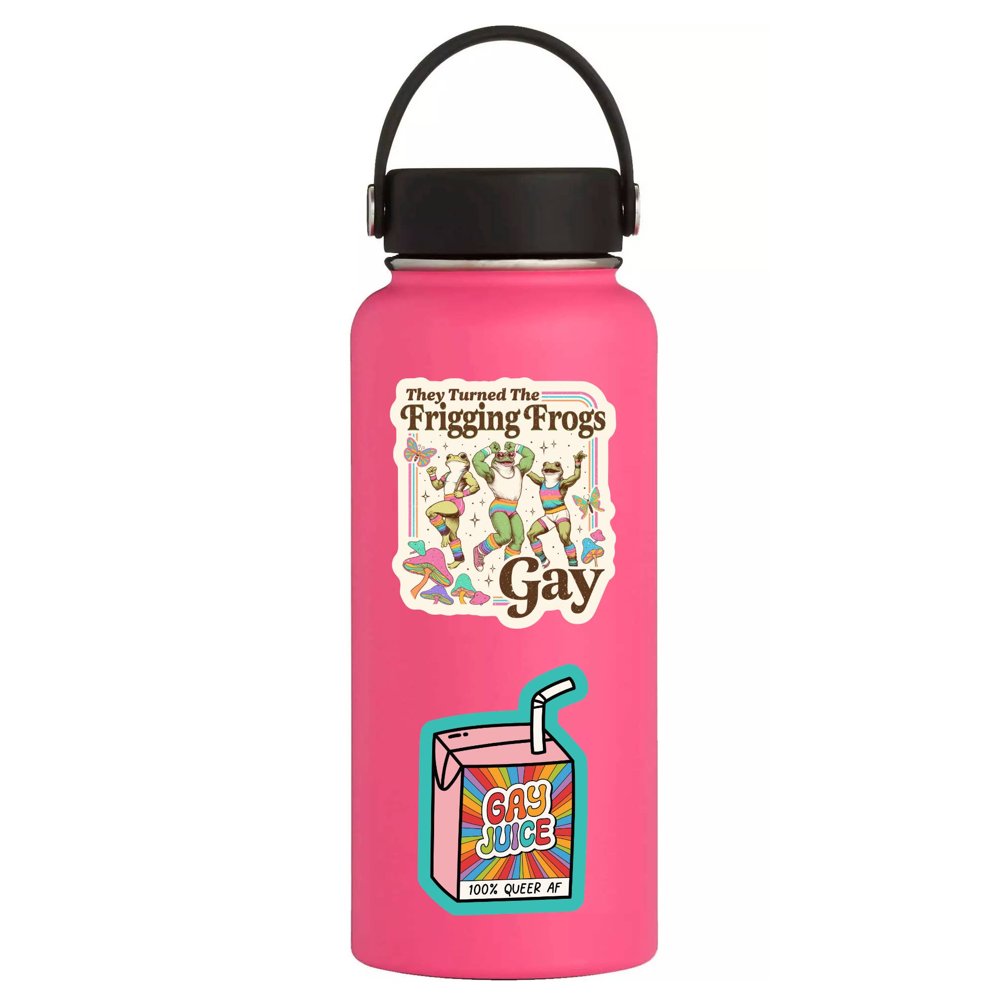 Juju and Moxie - Wholesale Sticker - Funny LGBTQ Frog Pride Humor Buff High Quality Vinyl Sticker2