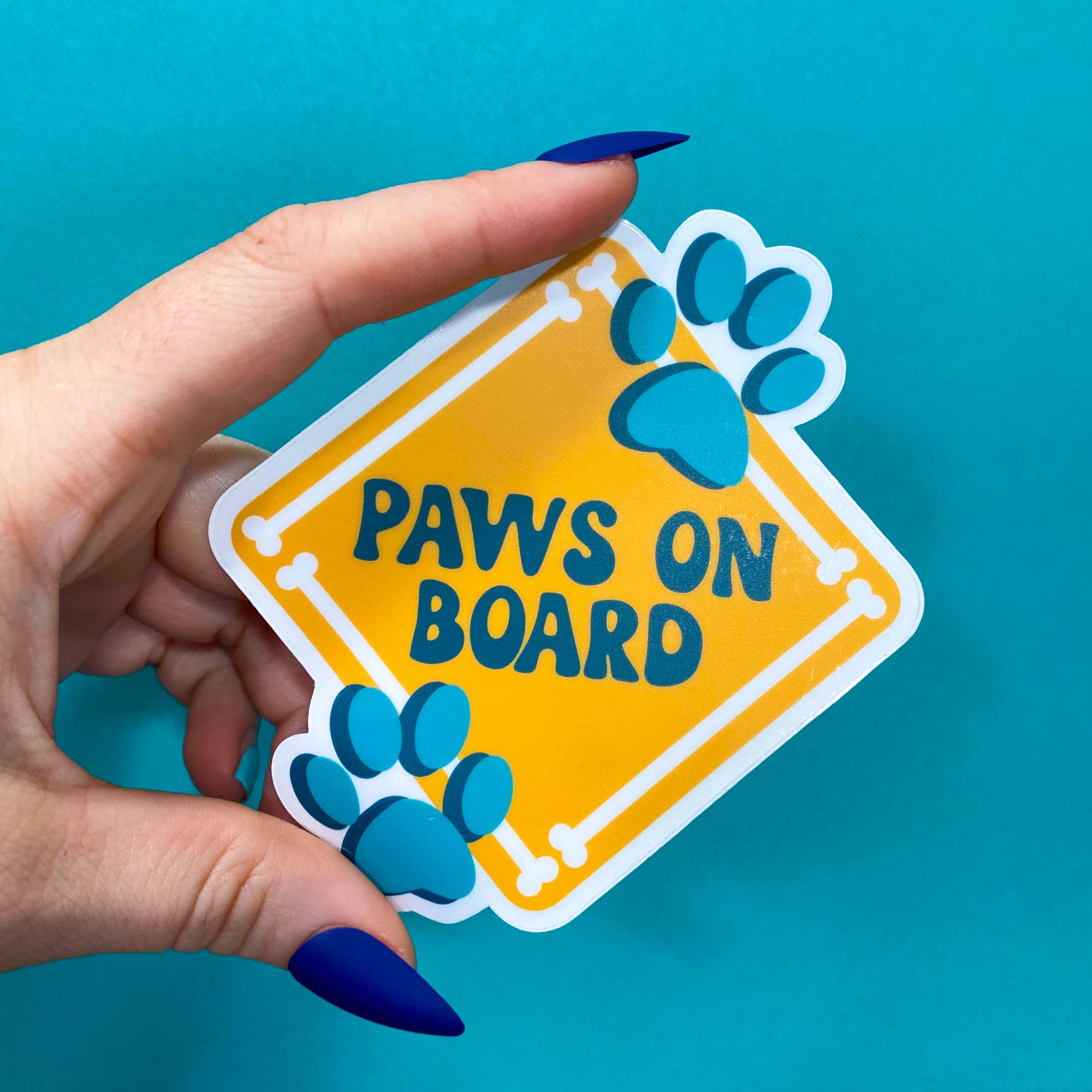 Chelzart - Wholesale Sticker - Paws On Board Sticker | Dog Mom Decal2