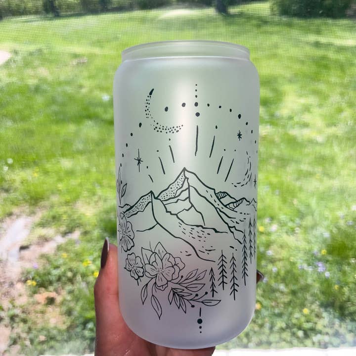 Treasured Tropes Paper Co - Wholesale Drinking Glass/Cup - Velaris | Starfall | Acotar | Smut Cup | Iced Coffee Glass