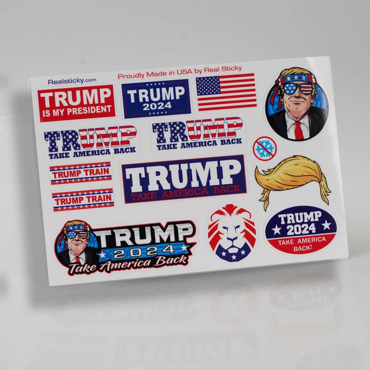 Trump Scale 2024 Sheet for wholesale by Real Sticky
