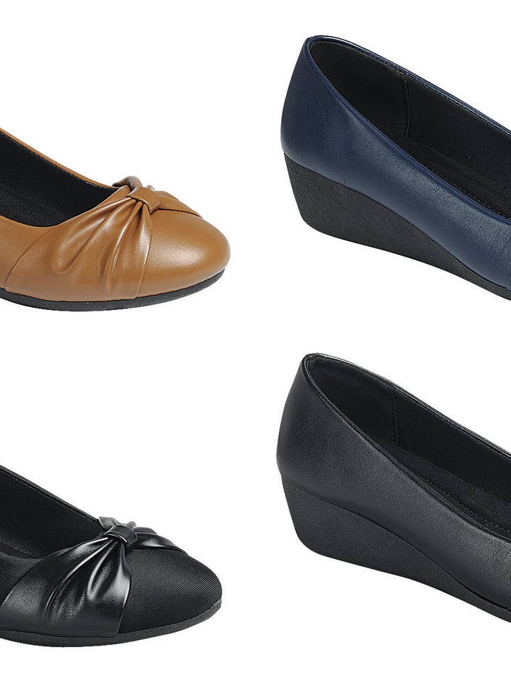 Nœud à talon compensé bas pour la vente par Andrea Bijoux