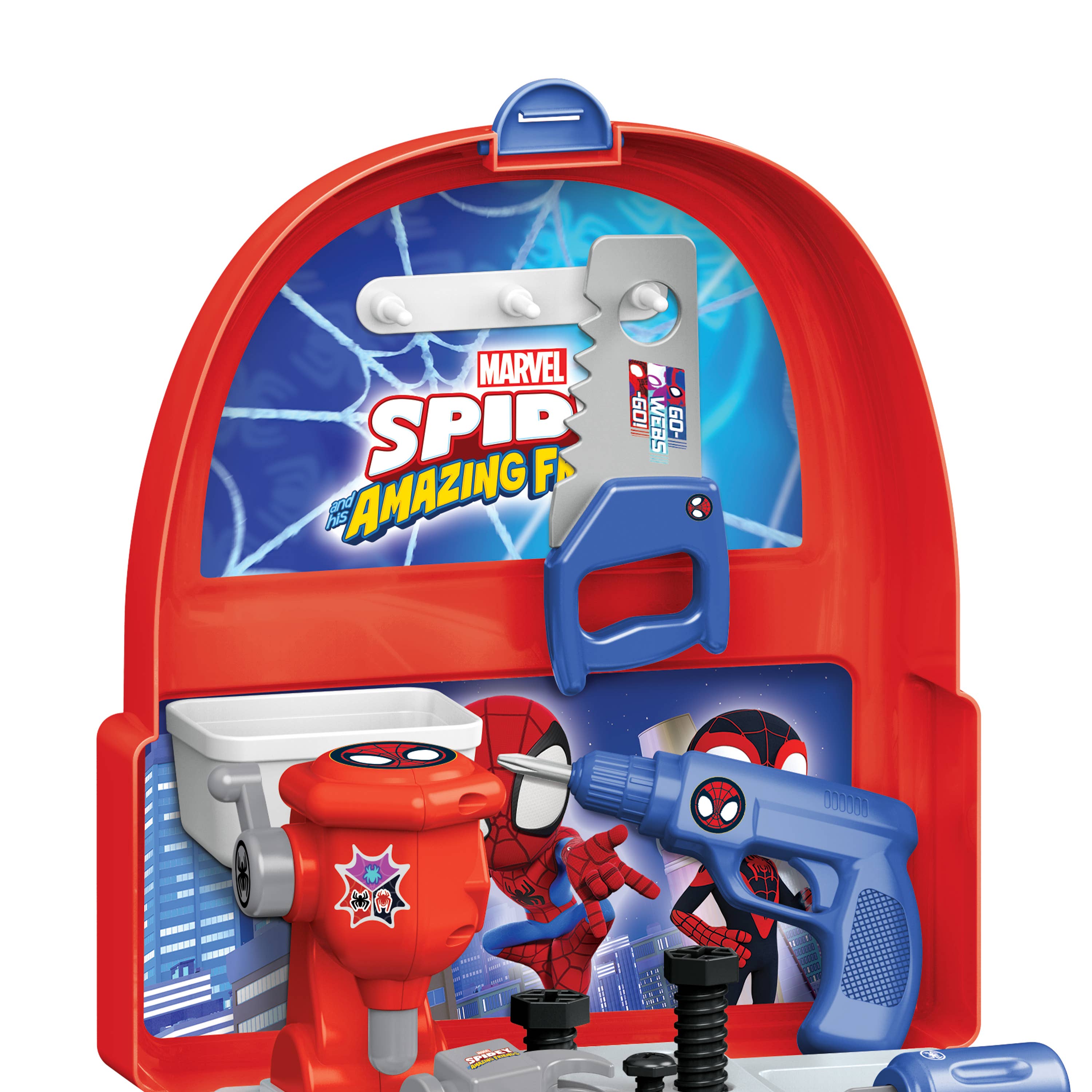 World Tech Toys - Wholesale Toy Set - Kids - Spidey & His Amazing Friends Handyman Backpack 18pc Tool Set2