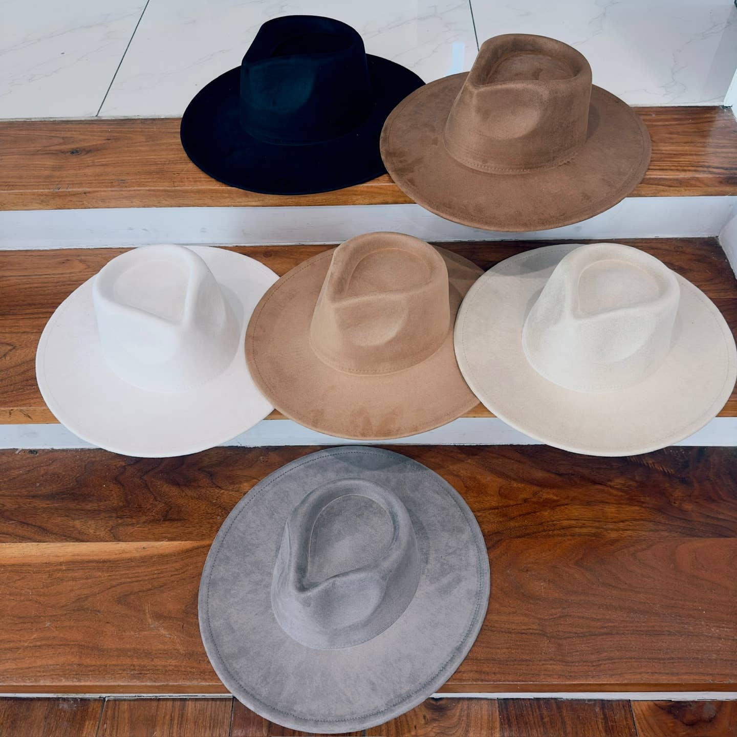 One and Only Accessories - Wholesale Fedora - Women's - Vegan Suede Rancher Hat 7