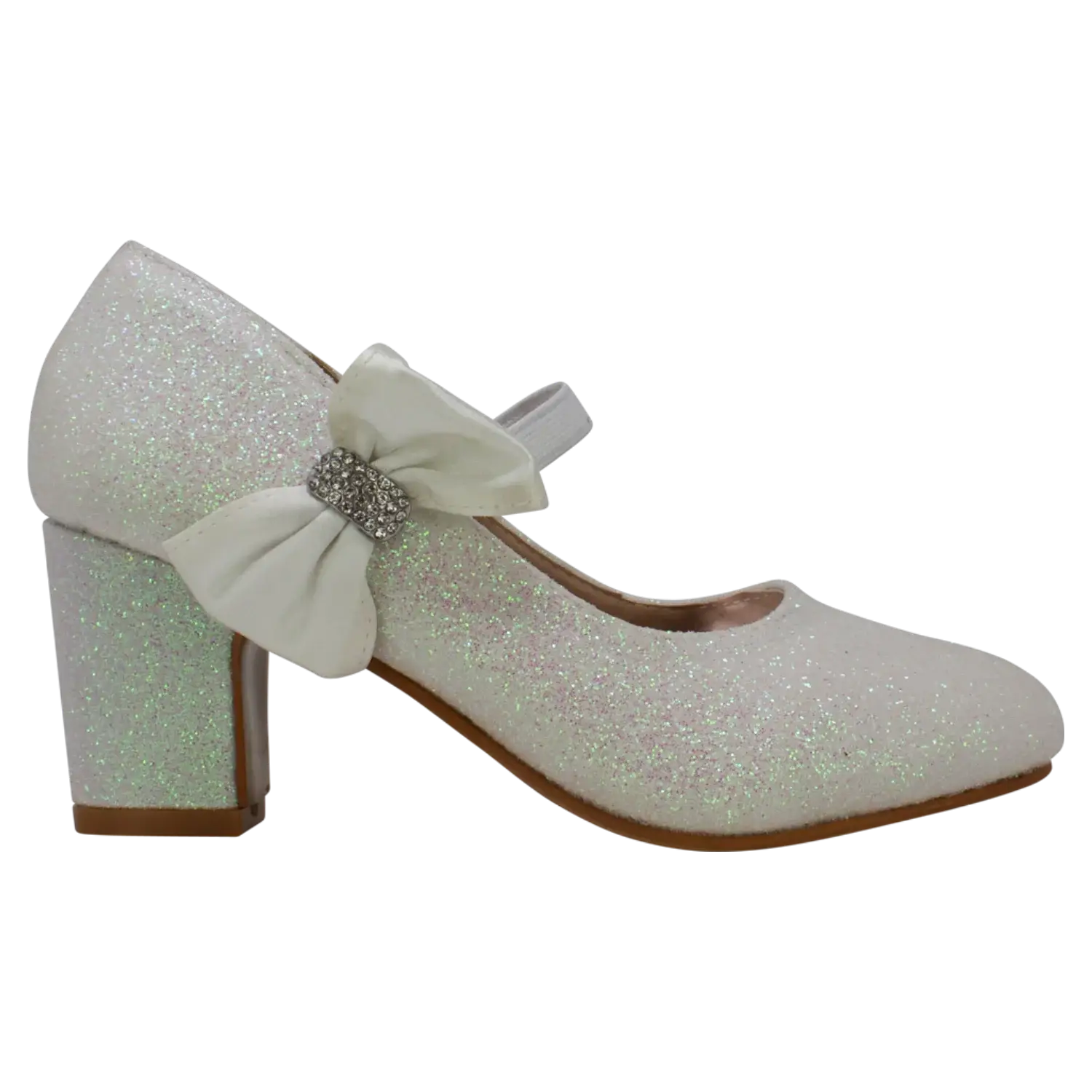 Rentoes – Großhandel Elegante Schuhe – Kinder – Glitzernder Bogenschuh für Kinder mit Absatz BM898671