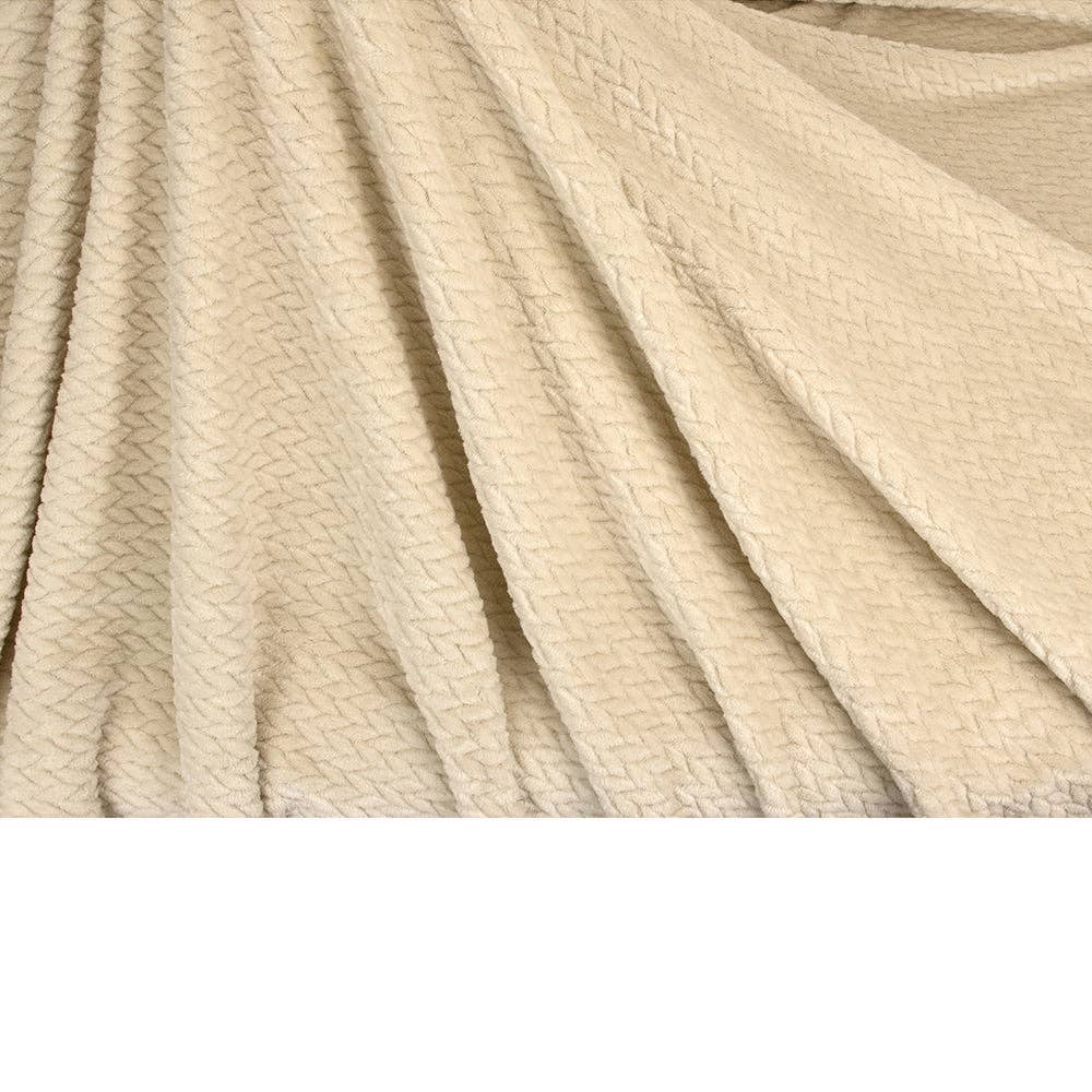 Pavilia – Manta para sofá por atacado – Cobertor de fleece texturizado com estampa de folhas55