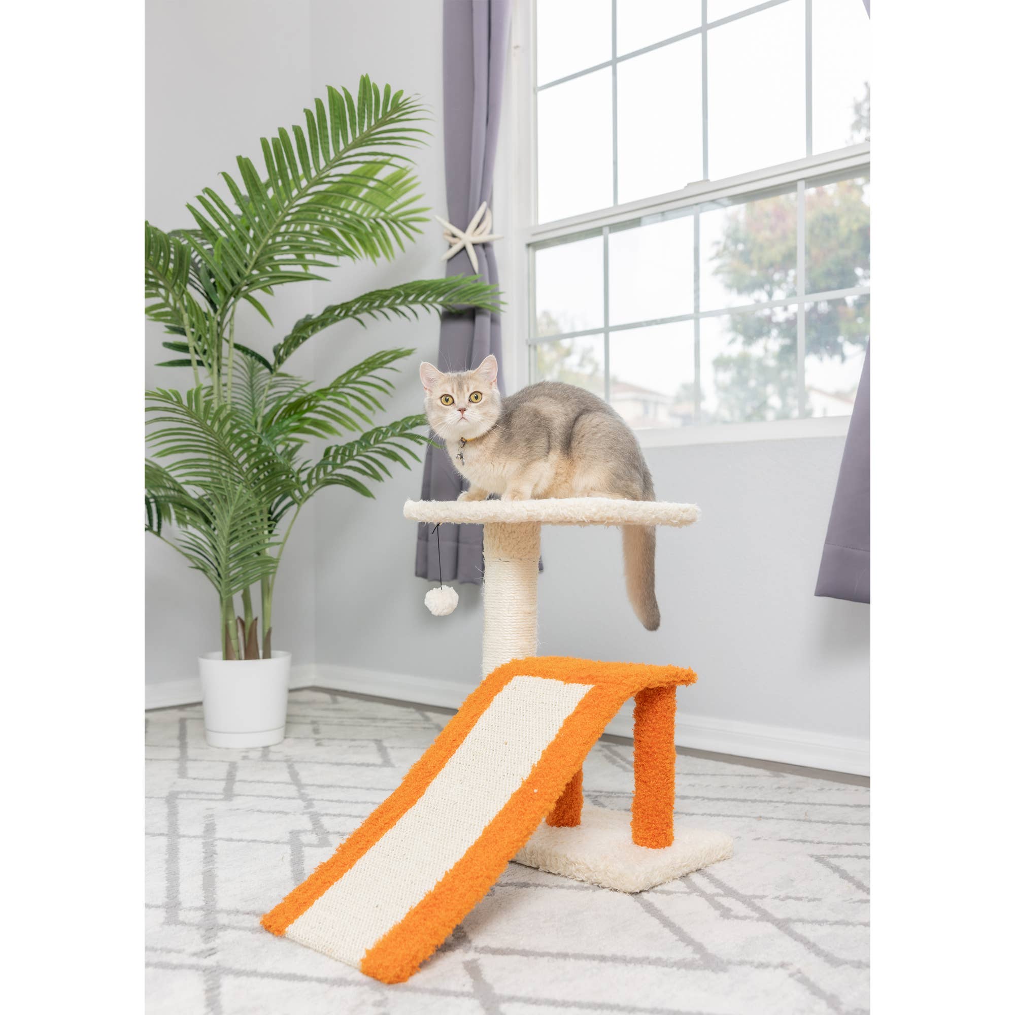 Armarkat - Wholesale Pet Scratcher - Cat - Armarkat Two Level Platform Scratcher W Sisal Carpet Ramp1