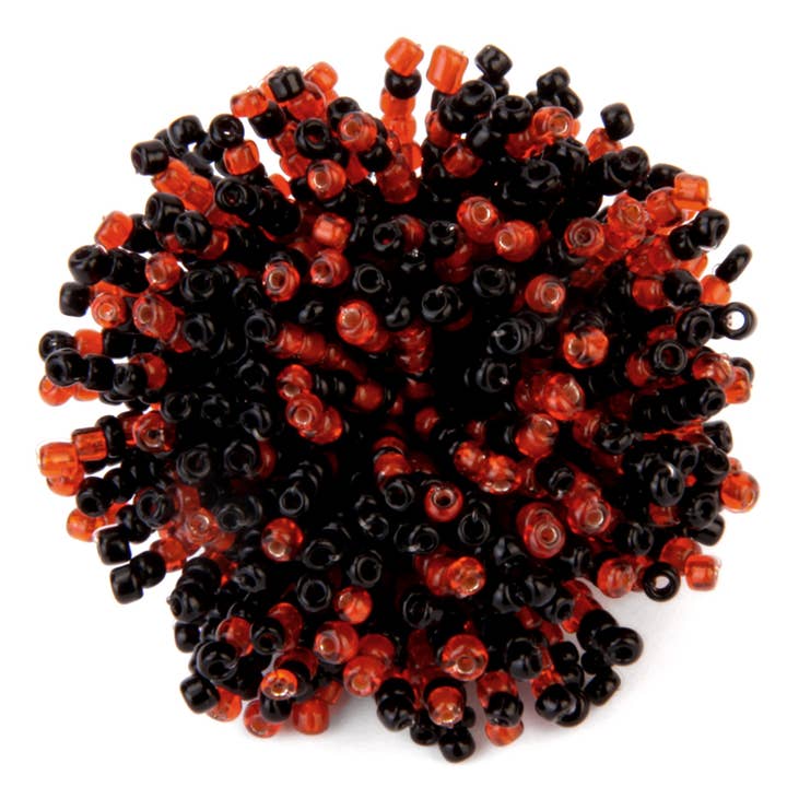 Game Day Pom Pom Hand Perlen Schwarz & Rot für den Großhandel von Erik & Mike