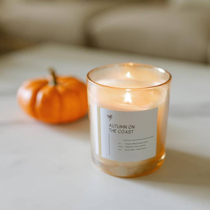 Autumn on the Coast | Luxury Fall Pumpkin Candle and other Purchase Wholesale coast and salt. Free Returns & Net 60 Terms on Faire trending on Faire.