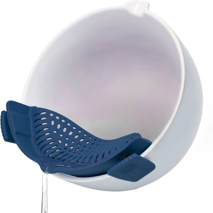 Fox Run Brands - Wholesale Kitchen Tool/Gadget - Fox Run Silicone Clip On Pot Strainer, 9” x 3.8” x 2.4”