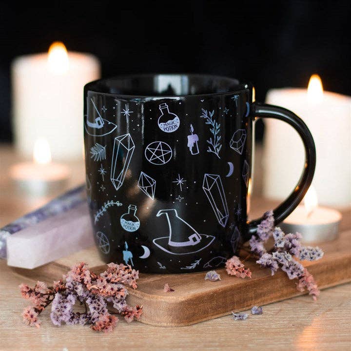 Something Different Wholesale - Wholesale Coffee Mug - Crystal Witch Print Mug