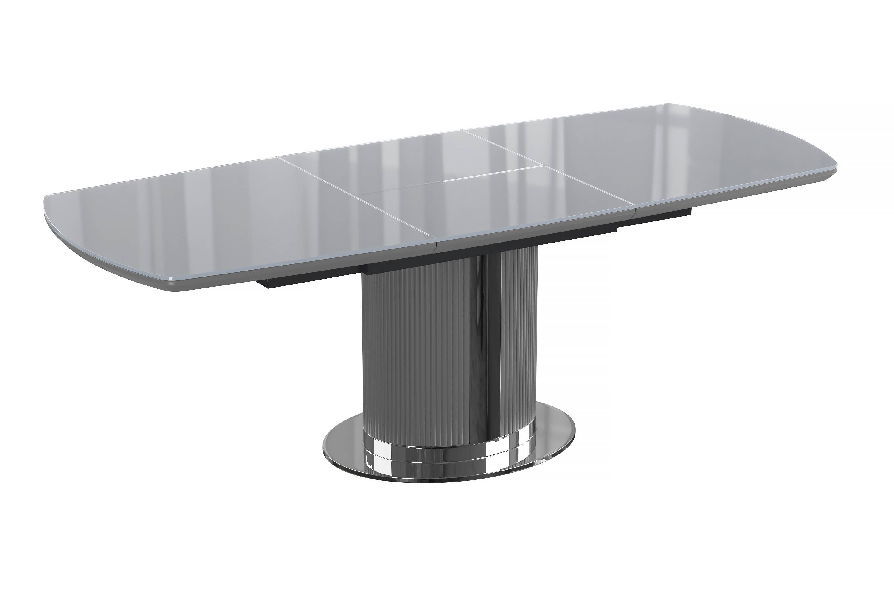 Amari Casa – wholesale Side table – Belgrave Ribbed Extending Dining Table with Glass Top1