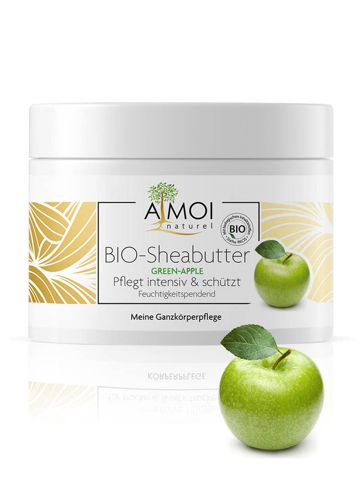 Beurre de karité à la pomme verte d'AMOI Naturel pour la vente par AMOI naturel