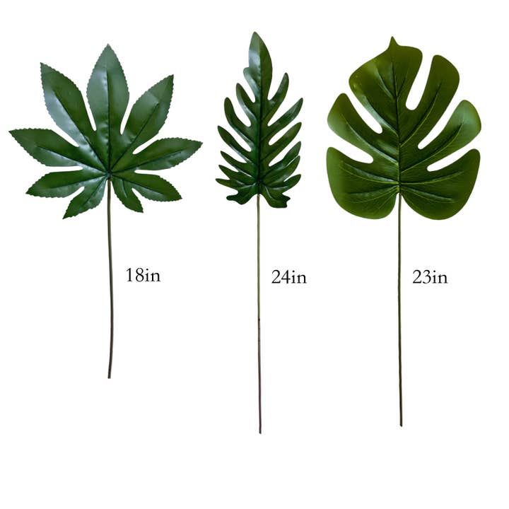Sun Decorer - Wholesale Artificial plant - Flexible Stem Faux Leaf Trio2