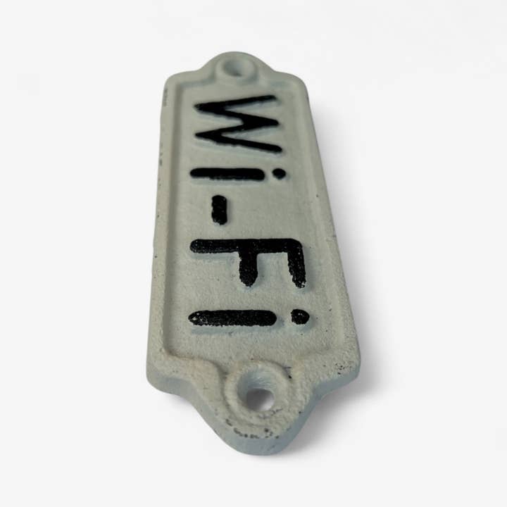 Iron & Blossom - Wholesale Sign - Vintage Enamel Wi-Fi Sign, Rustic Home Decor Accent3