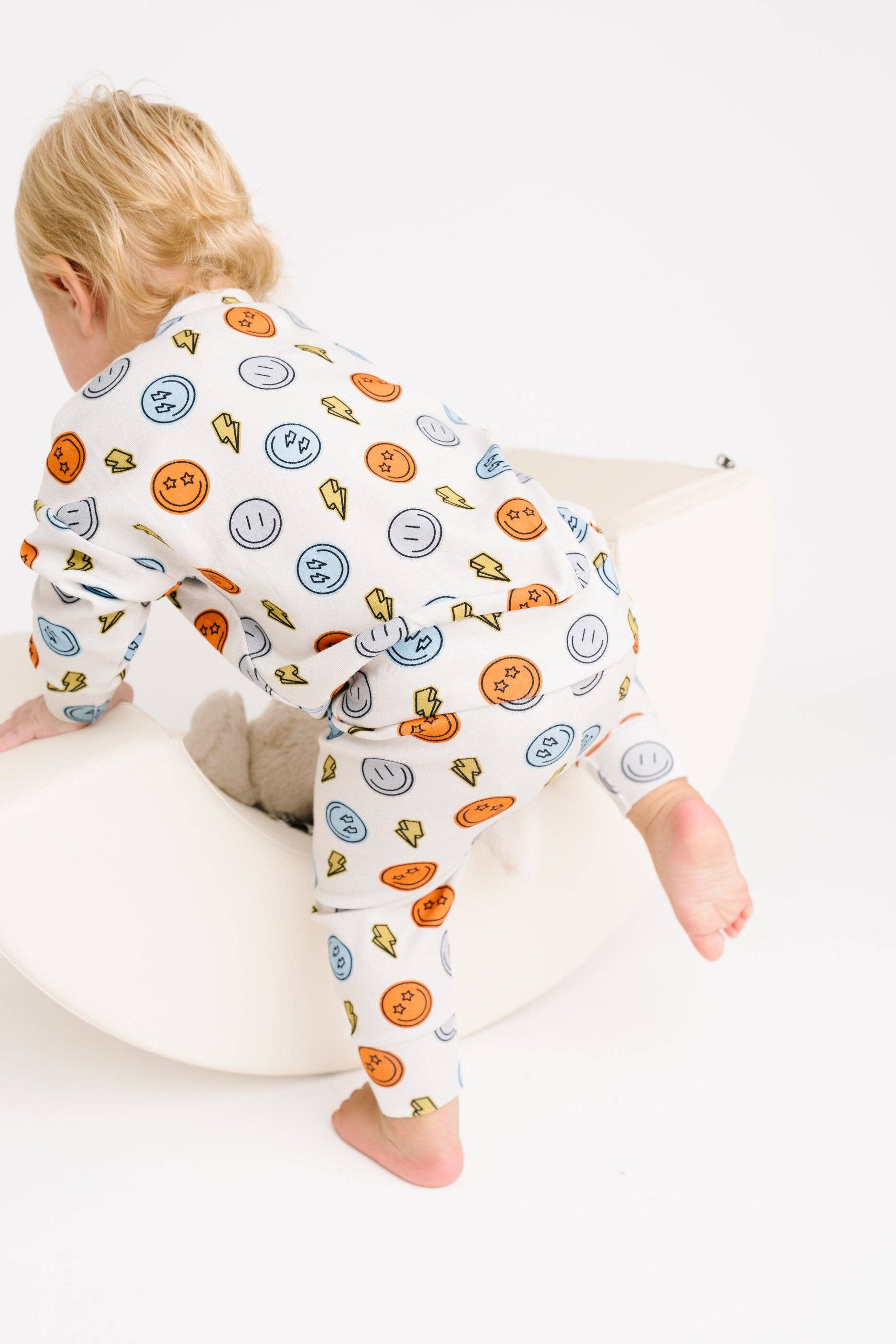 Little One Shop - Wholesale Top & Pant Set - Baby - Electric Smiley Crewneck Set7