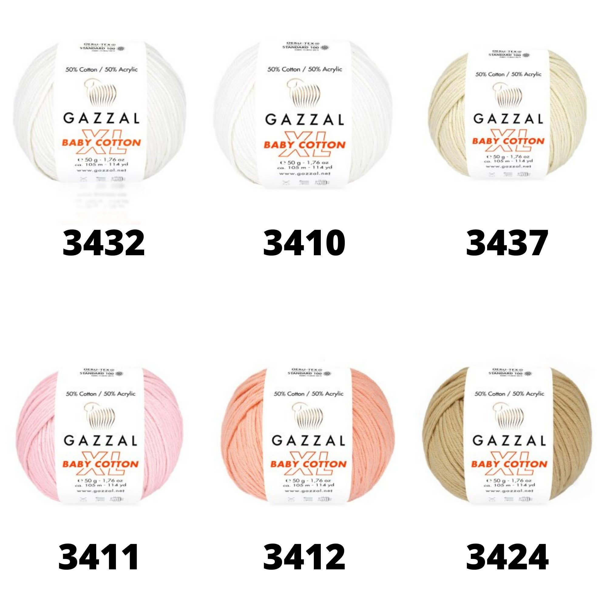 Craftsyarn - Wholesale Yarn - Gazzal Baby Cotton XL yarn 50gr, Acrylic yarn, Crochet1