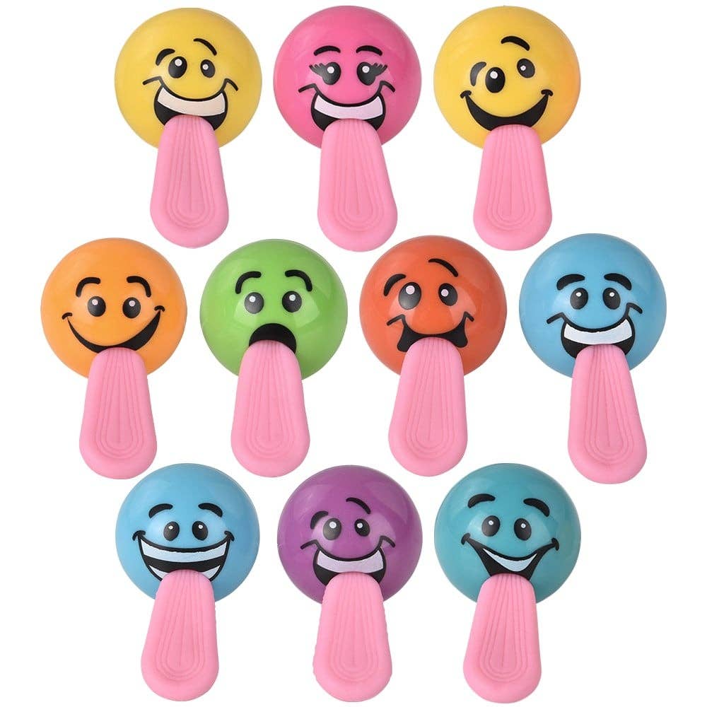 La Luna Bella - Toys - Wholesale Classic Toy - Kids - 1.25" STRETCH TONGUE SILLY FACE BALL (50PC/UN) LLB kids toys2