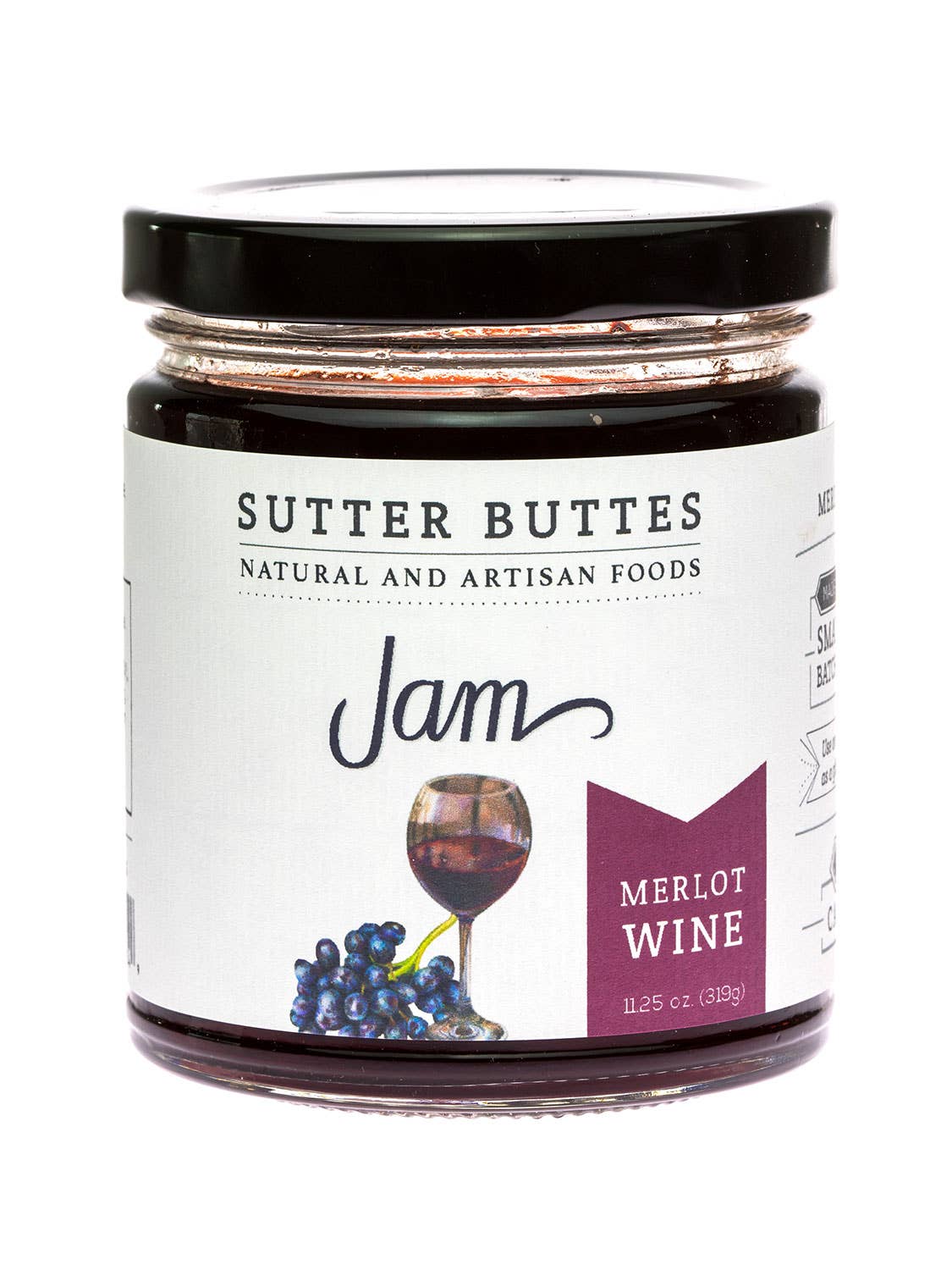 Sutter Buttes - Wholesale Jam/Jelly - Merlot Wine Jam – Rich and Elegant Wine-Infused Jam–11.25oz