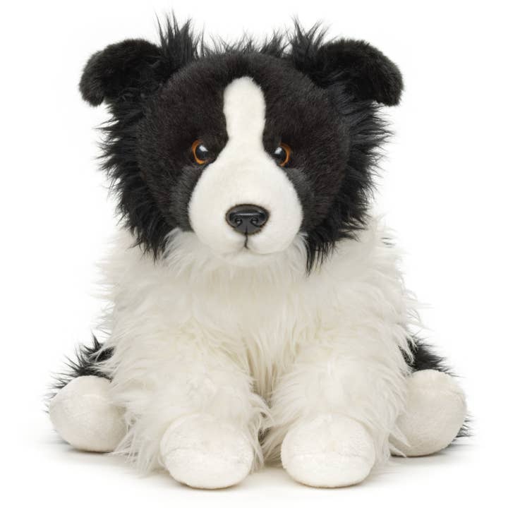 Uni Toys - Wholesale Stuffed/Plush Toy - Kids & Baby - Border Collie, sitting (without leash) - cuddly/plush toy1