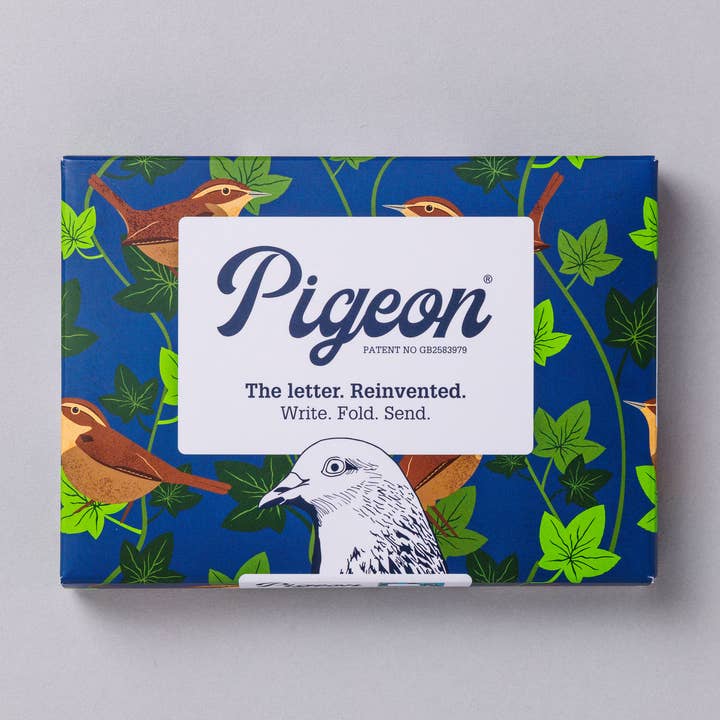 Robin & Wren Piccione, Set di Lettere Pieghevoli – Confezione da 6 Lettere per la vendita all'ingrosso da parte di pigeonposted